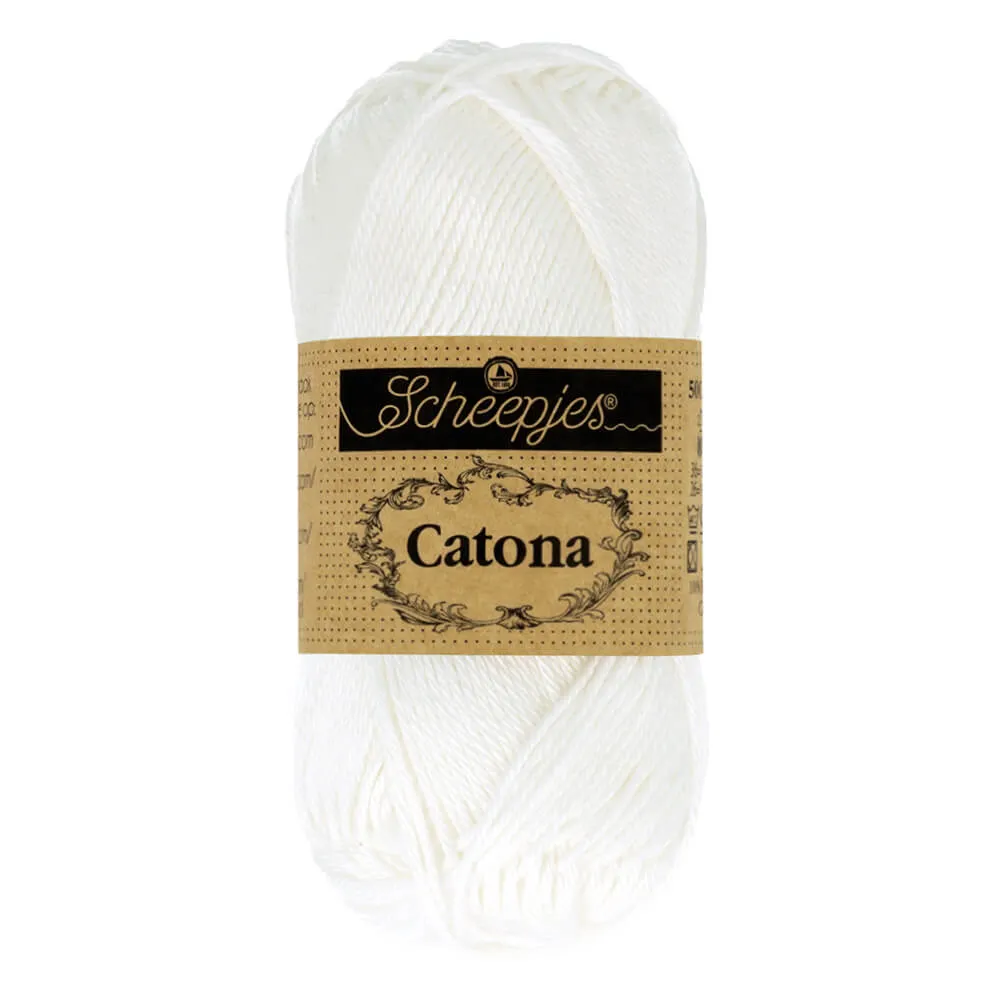 Coton Catona Scheepjes 50g- 106 Blanc neige