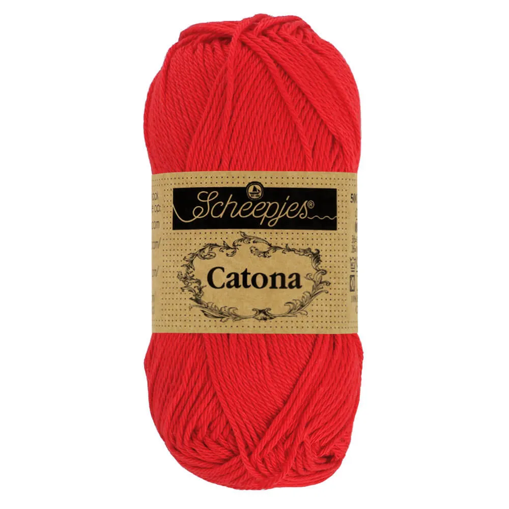 Coton Catona Scheepjes 50g- 115 rouge vif